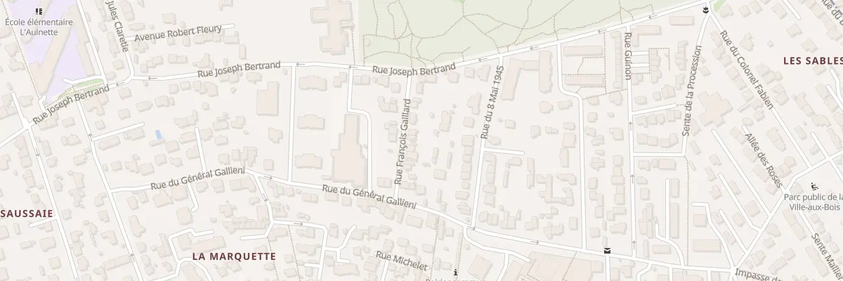Plan du 8 Rue François Gaillard à Viroflay