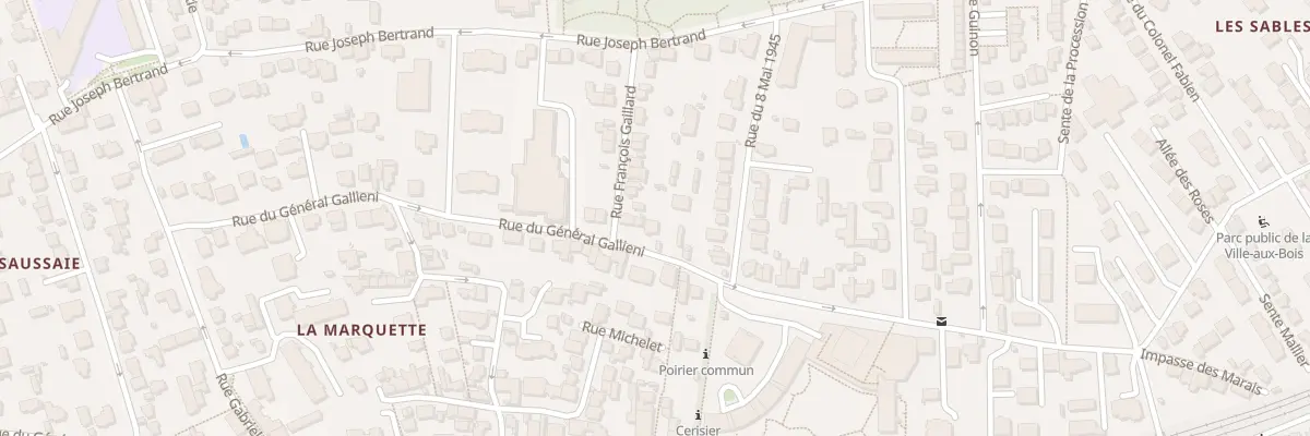 Plan du 42 Rue du Général Galliéni à Viroflay