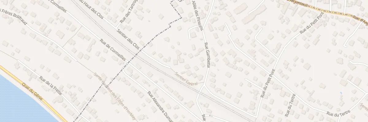 Plan du 47 Rue Gambetta à La Frette-sur-Seine