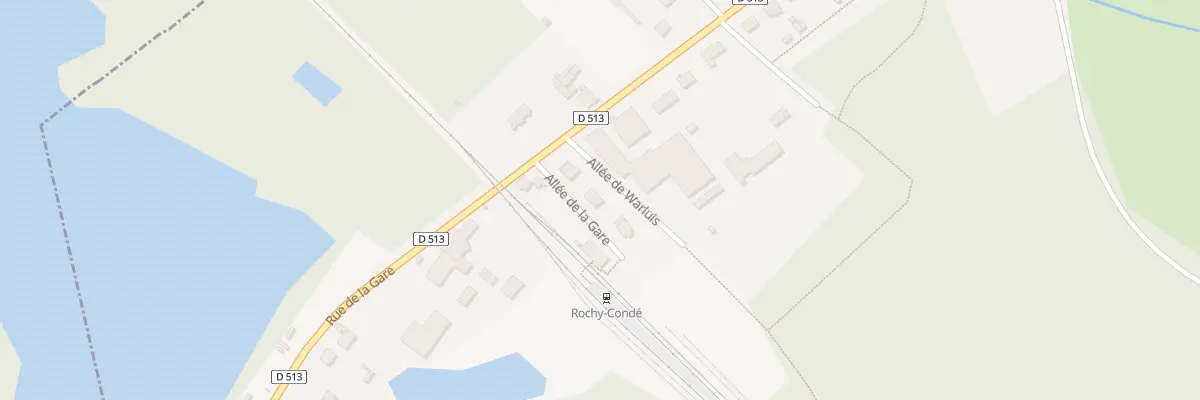 Plan du 3 All de la Gare à Rochy-Condé