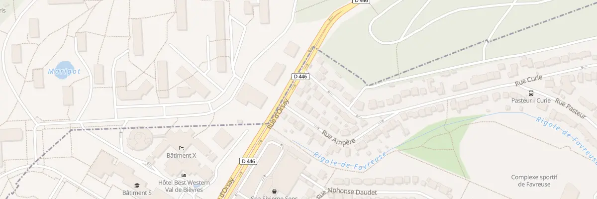 Plan du 1 Rue Ampère à Saclay