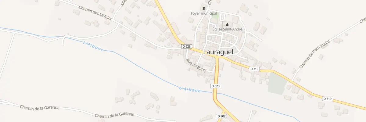 Plan du 88 Le Village à Lauraguel