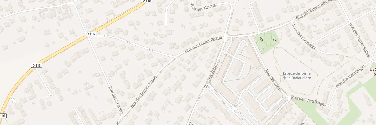 Plan du 205 Rue des Buttes Réault à Breuillet