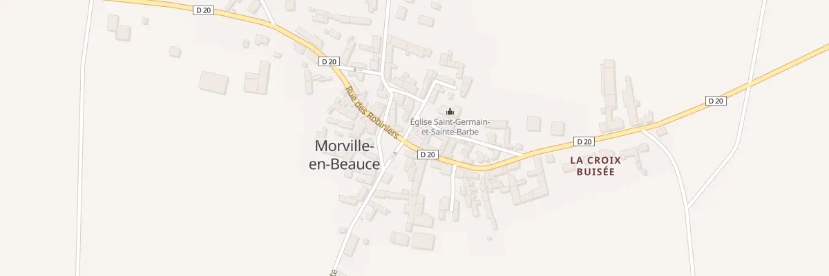 Plan du 1 La Croix Buisée à Morville-en-Beauce