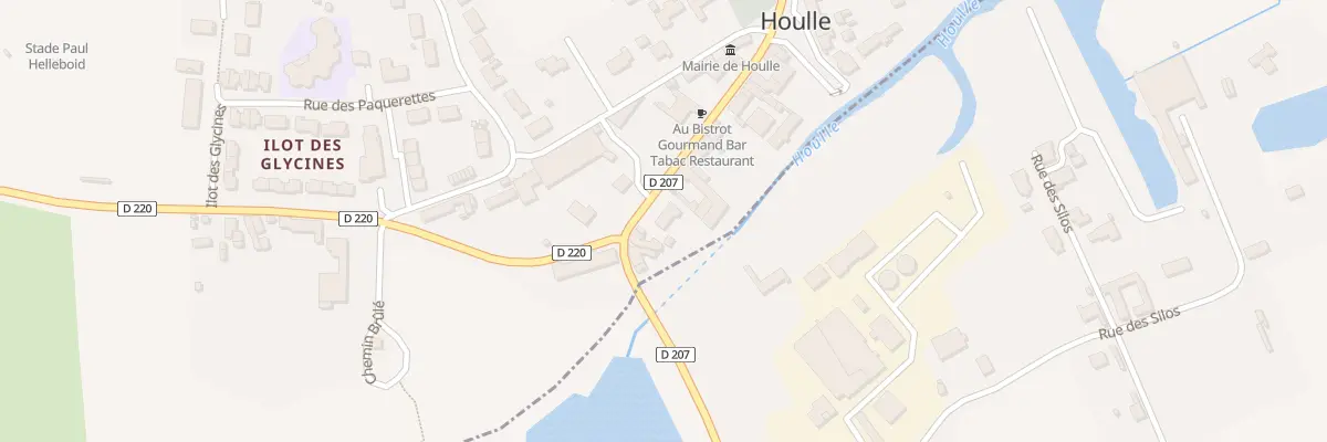Plan du 5 Rte de Watten à Houlle