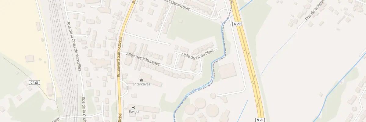 Plan du 6 All du Fil de l’Eau à Étampes