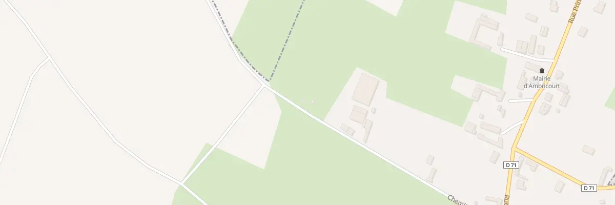 Plan du 8 Che de Canlers à Ambricourt