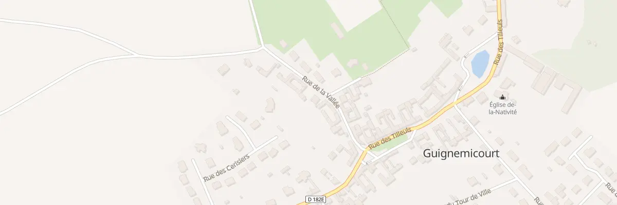 Plan du 11 Rue de la Vallée à Guignemicourt