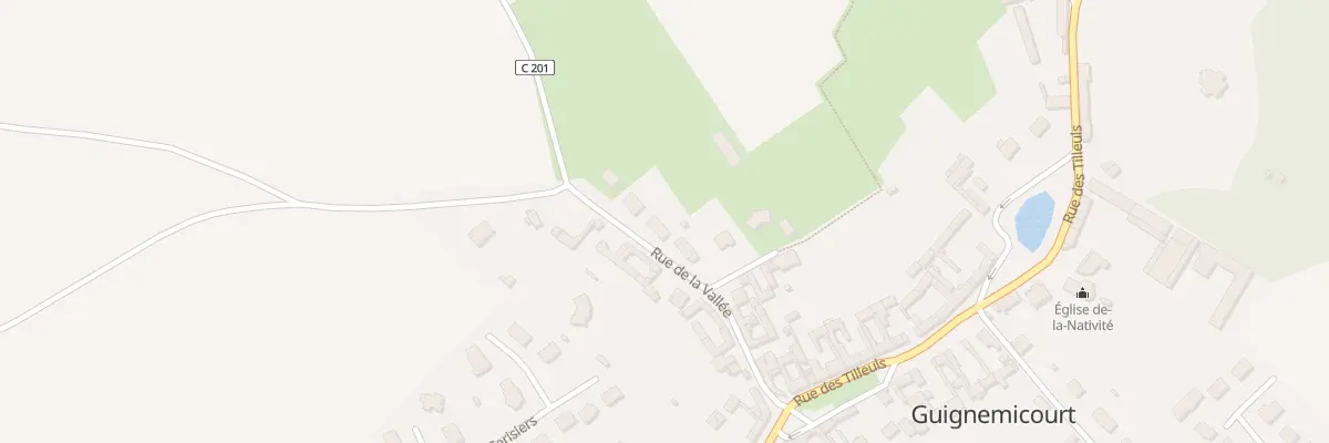 Plan du 14 Rue de la Vallée à Guignemicourt