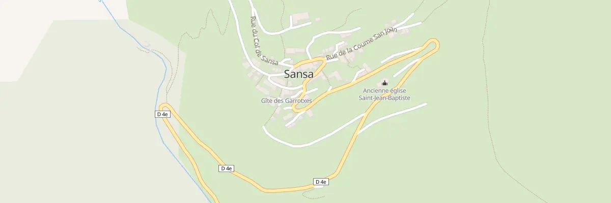 Plan du 2 Rue du Col de Sansa à Sansa