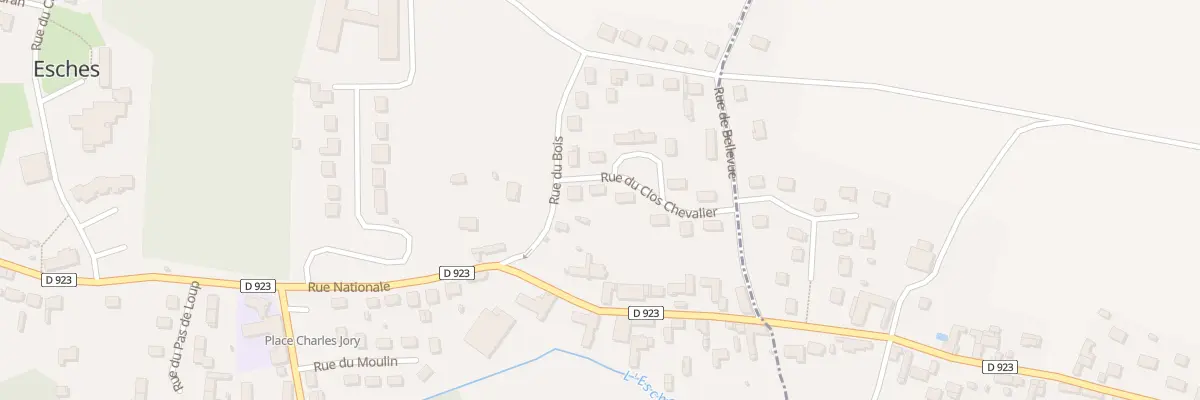 Plan du 9 Rue du Clos Chevalier à Esches
