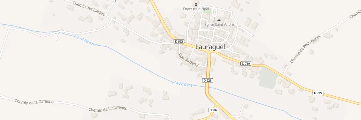 Plan du 87 Le Village à Lauraguel