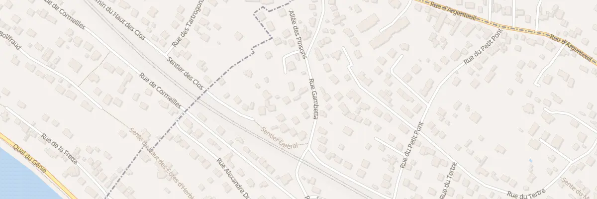 Plan du 49 Rue Gambetta à La Frette-sur-Seine