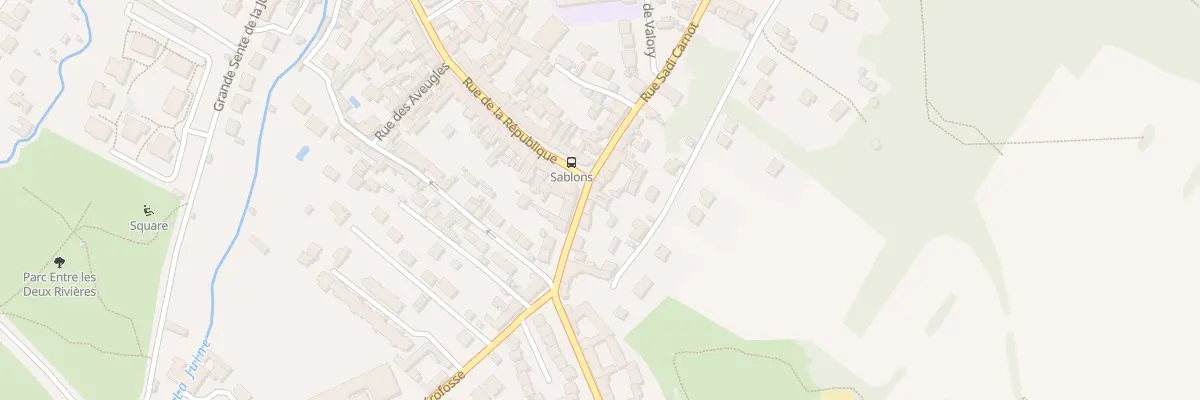 Plan du 1 Rue du Sablon à Étampes