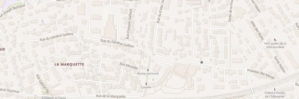 Plan du 38 Rue du Général Galliéni à Viroflay