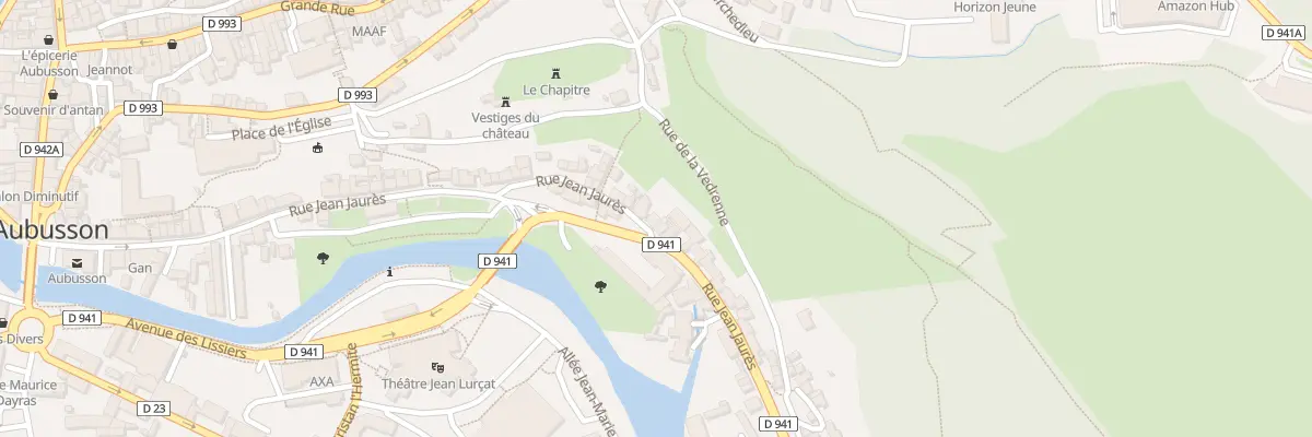 Plan du 81B Rue Jean Jaurés à Aubusson