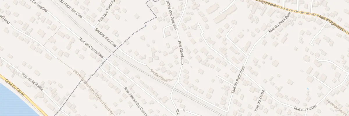 Plan du 43 Rue Gambetta à La Frette-sur-Seine