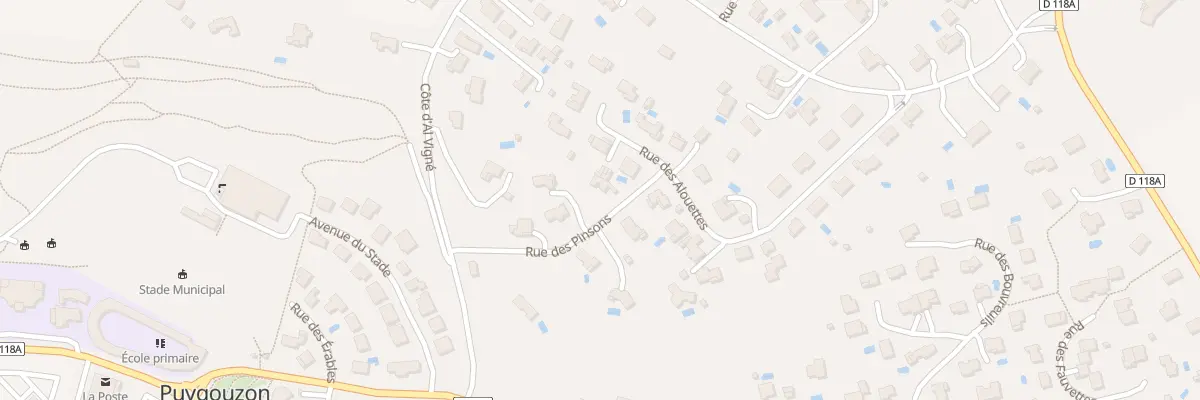 Plan du 7 Rue des Pinsons à Puygouzon
