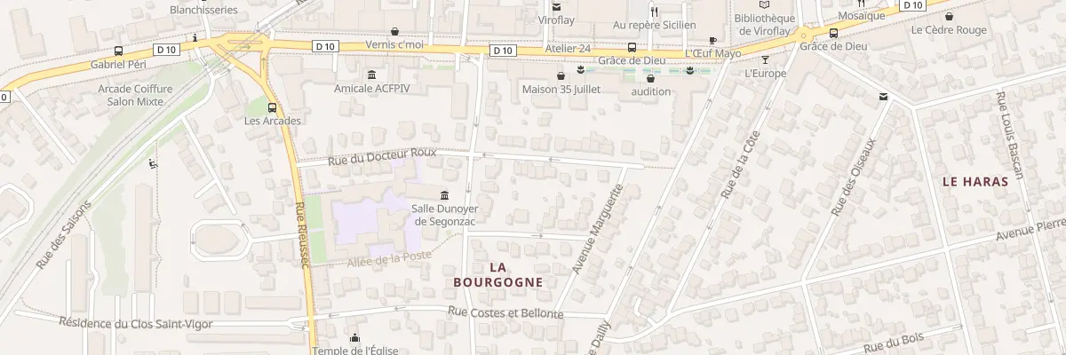 Plan du 11 Rue du Docteur Roux à Viroflay
