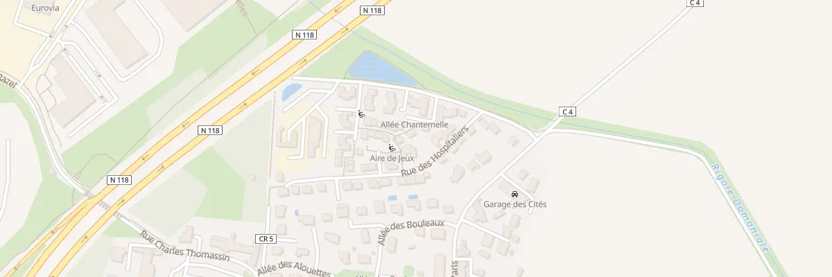 Plan du 3 All Chantemelle à Saclay