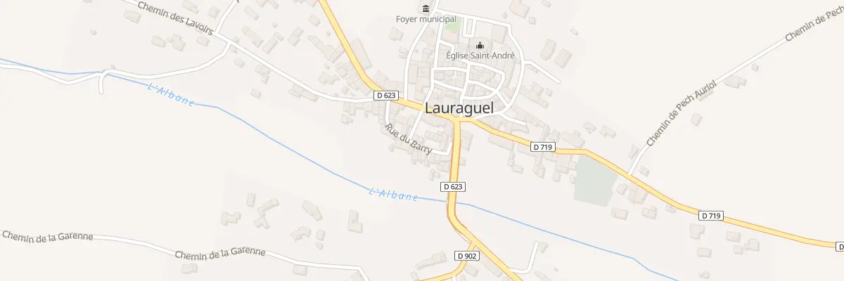 Plan du 9006 Rue du Barry à Lauraguel