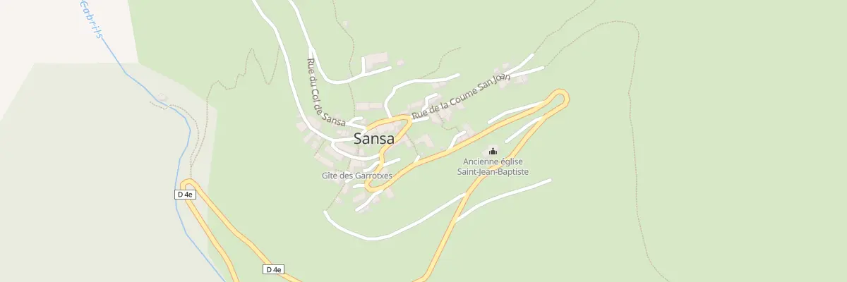 Plan du 20 Le Village à Sansa