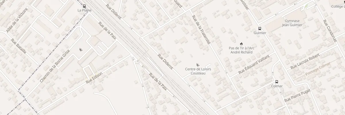 Plan du 100 Rue Diderot à Houilles