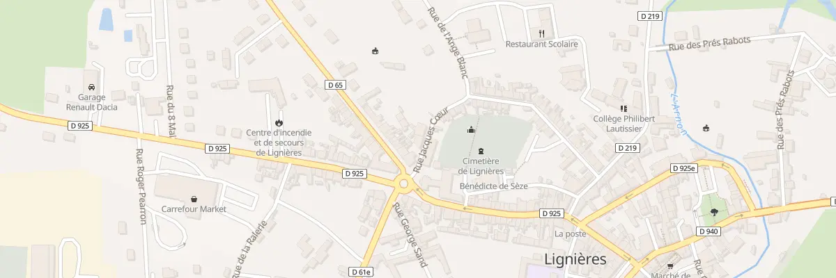 Plan du 52 Rue Jacques Coeur à Lignières