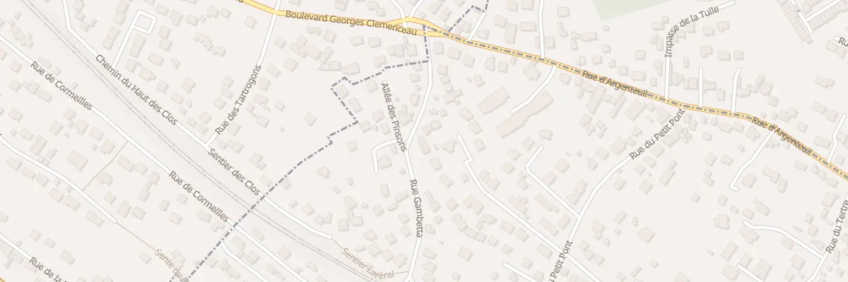 Plan du 66 Rue Gambetta à La Frette-sur-Seine