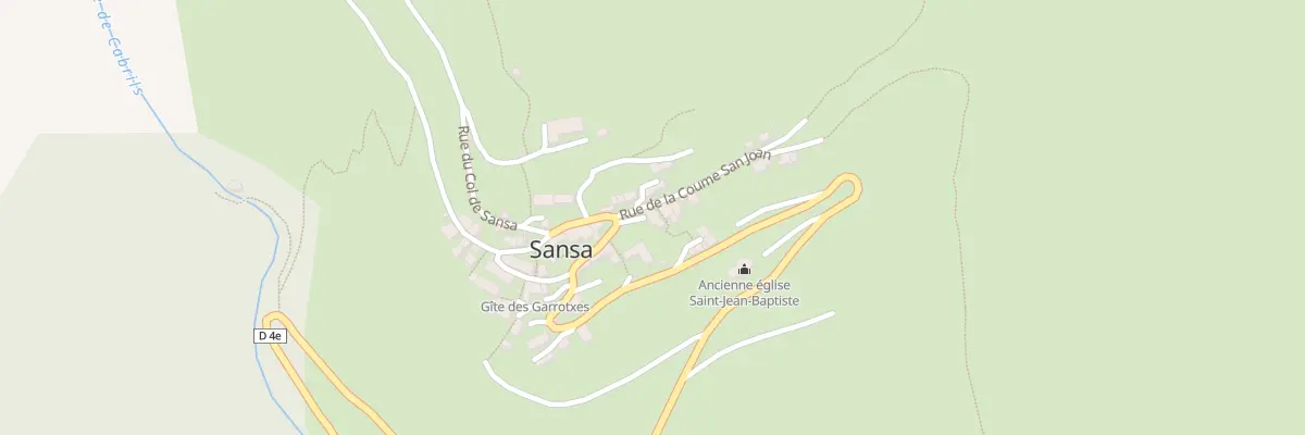 Plan du 6 Le Village à Sansa