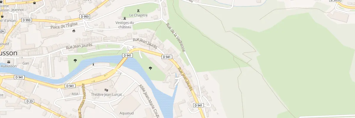 Plan du 85B Rue Jean Jaurés à Aubusson