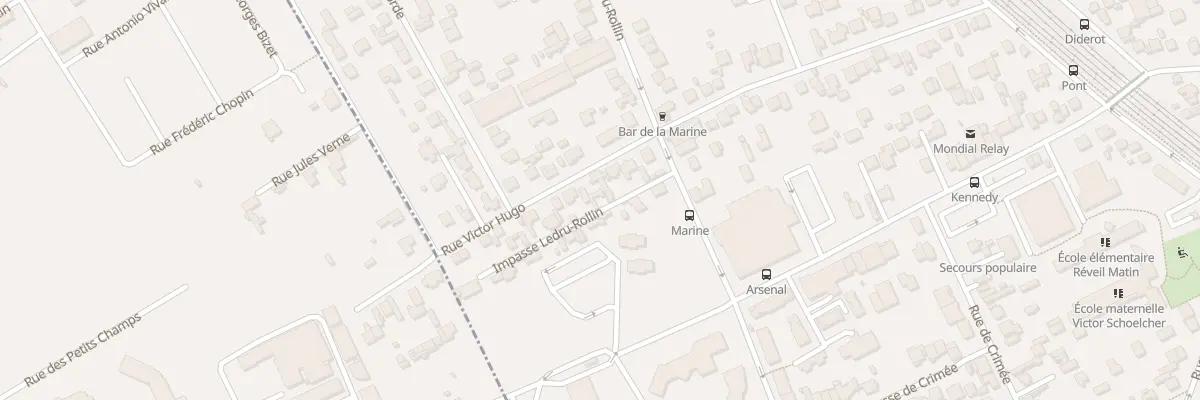 Plan du 10 Imp Ledru-rollin à Houilles