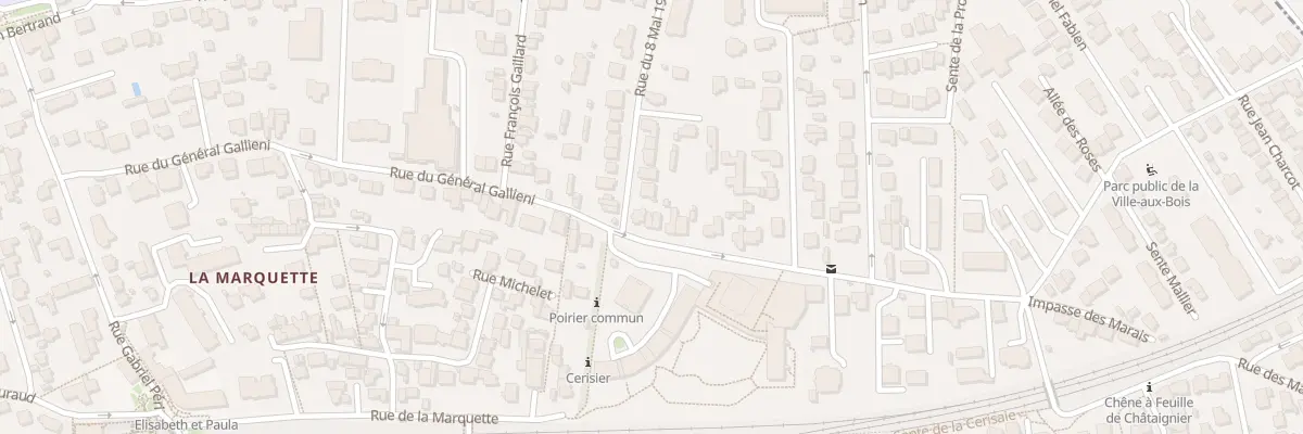 Plan du 34 Rue du Général Galliéni à Viroflay