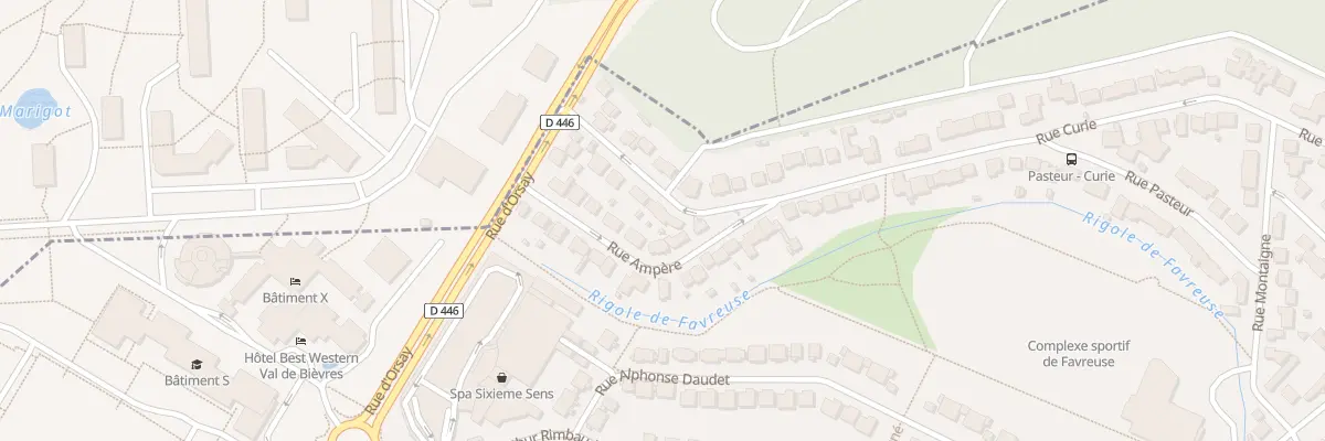 Plan du 6 Rue Curie à Saclay