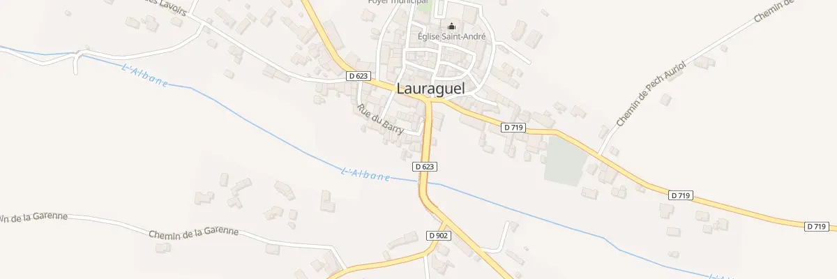 Plan du 76 Le Village à Lauraguel