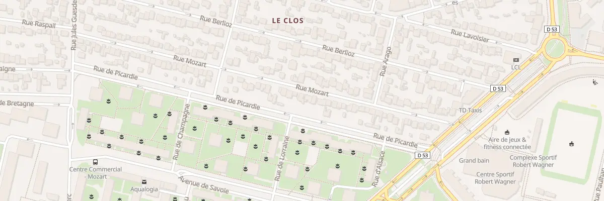 Plan du 43 Rue Mozart à Vélizy-Villacoublay