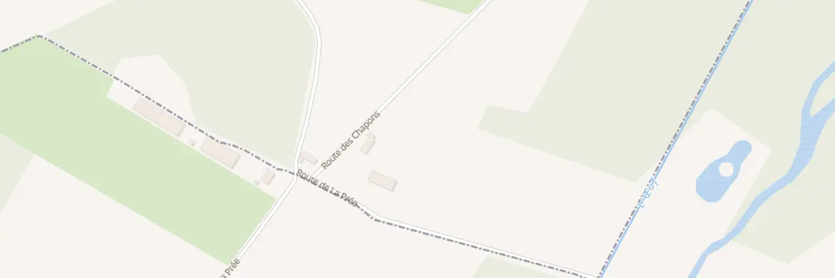 Plan du 1 Rte des Chapons à Santeau