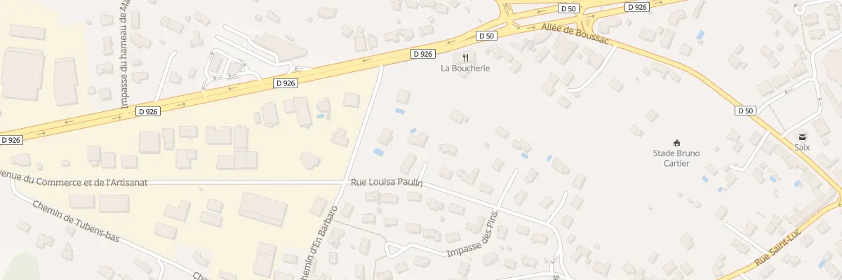 Plan du 30 Rue Louisa Paulin à Saïx