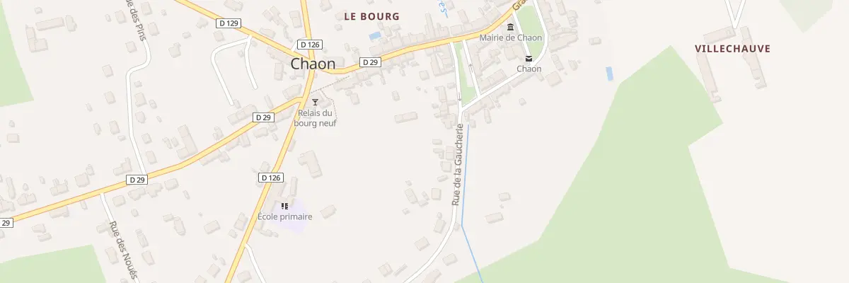 Plan du 4 Rue de la Gaucherie à Chaon