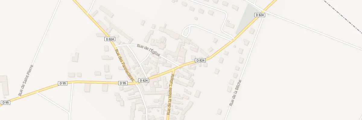 Plan du 1 Rue de l’Eglise à Thignonville