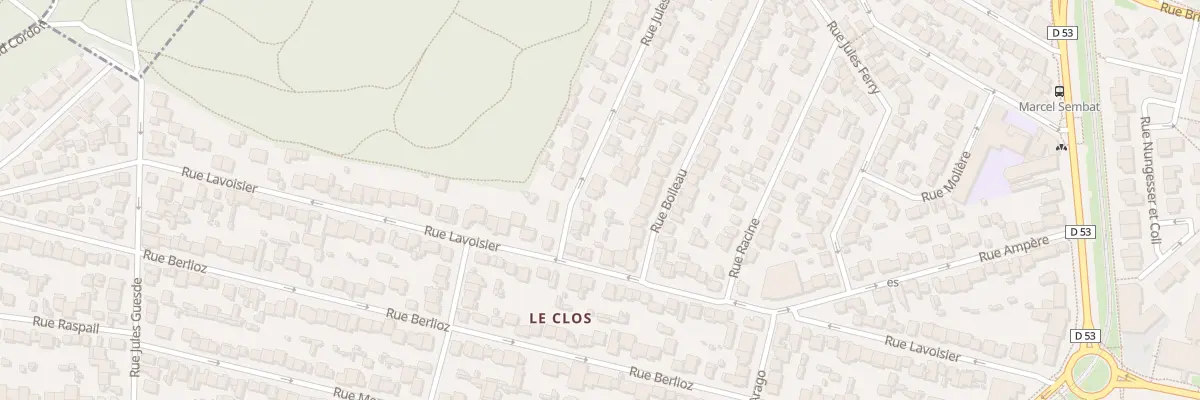 Plan du 101 Rue Jules Ferry à Vélizy-Villacoublay