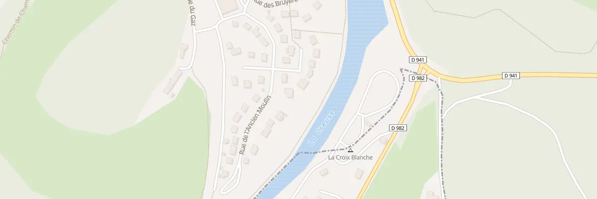 Plan du 9 Rue de l’Ancien Moulin à Aubusson