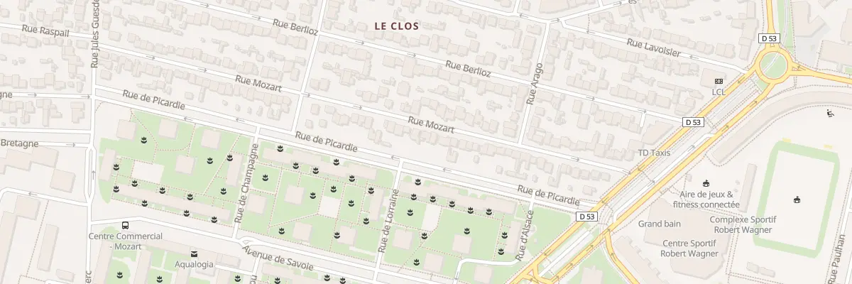 Plan du 41 Rue Mozart à Vélizy-Villacoublay
