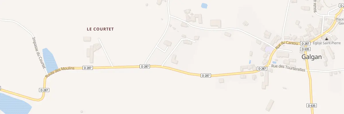 Plan du 408 Rte de Peyrusse à Galgan