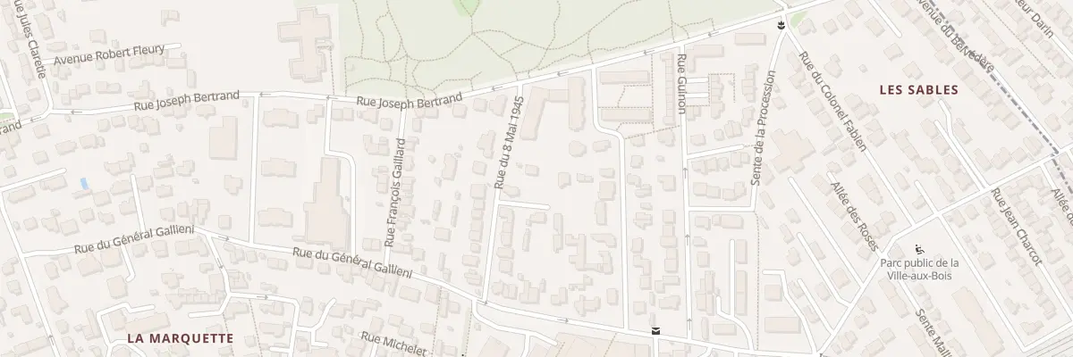 Plan du 3 All Galliéni à Viroflay