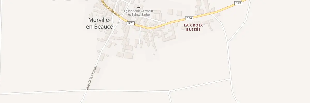 Plan du 16 Rue de la Croix Buisée à Morville-en-Beauce