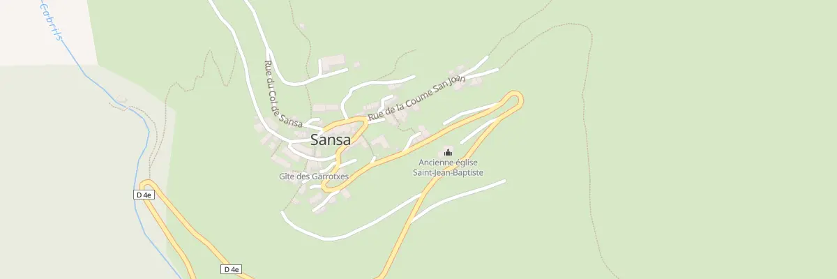 Plan du 21 Le Village à Sansa