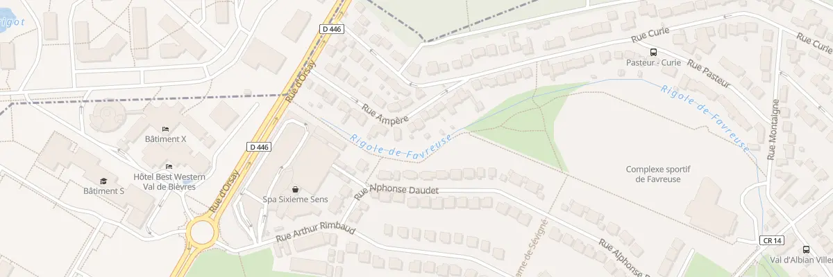 Plan du 12 Rue Ampère à Saclay