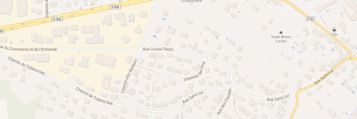 Plan du 7 Rue Louisa Paulin à Saïx