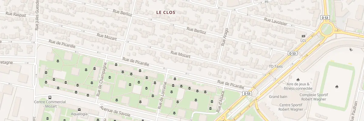 Plan du 39 Rue Mozart à Vélizy-Villacoublay